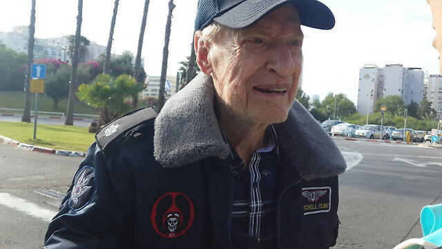 Mitchell Flint with his flight jacket