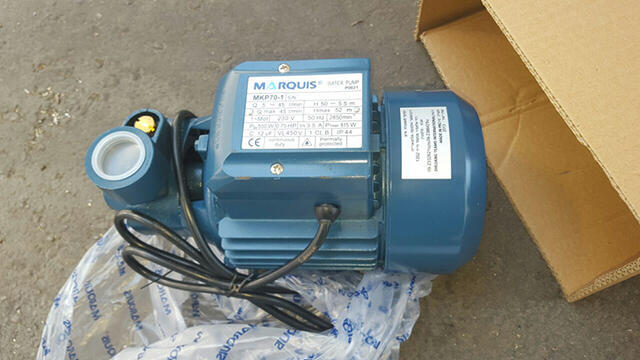 Water pump used to pump water out of Hamas tunnels (Photo: Crossing Points Authority)