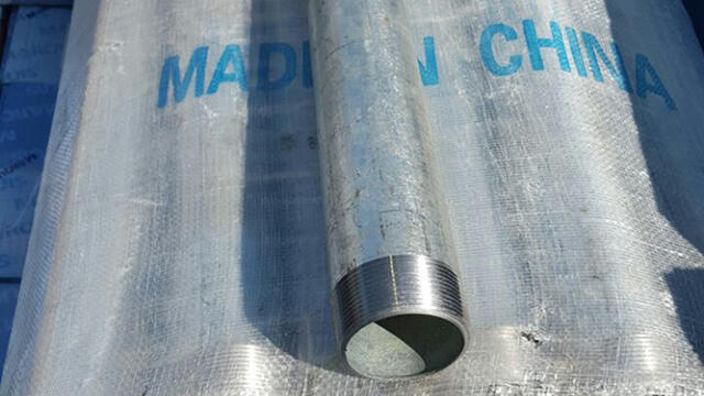 Pipes wiith fittings to make mortars (Photo: Crossing Points Authority)