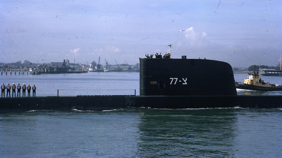 The Dakar leaving Portsmouth. All 69 crew members perished (Photo: Association of Former Dolphin Submariners) (באדיבות עמותת דולפין יוצאי חיל הים) The Dakar leaving Portsmouth. All 69 crew members perished (Photo: Association of Former Dolphin Submariners)