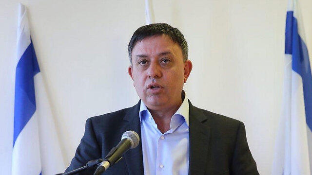 Gabay at press conference (Photo: Motti Kimchi)