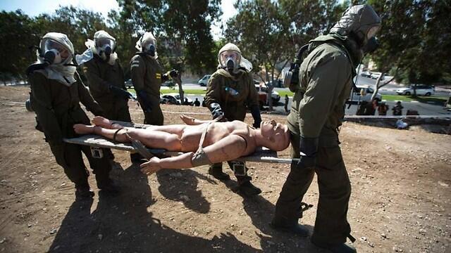 IDF's Home Front Command defense drill (Photo: Menahem Kahana, AFP, Getty Images)nullnull IDF's Home Front Command defense drill (Photo: Menahem Kahana, AFP, Getty Images)