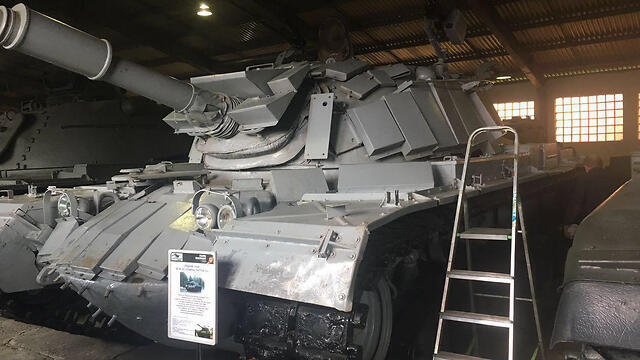 The captured tank from the Battle of Sultan Yacoub