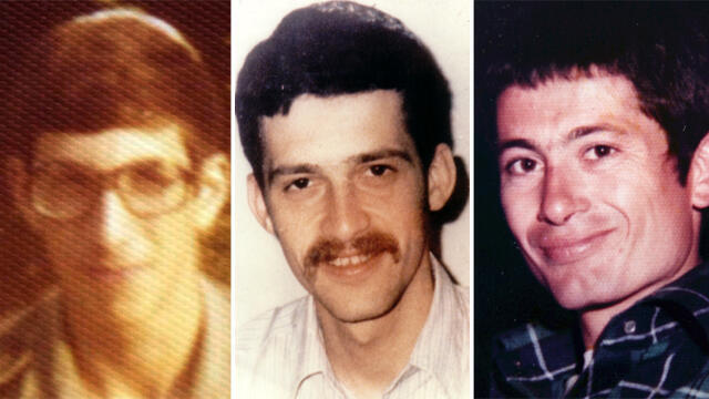 The missing soldiers, Tzvika Feldman, Yehuda Katz, and Zacharia Baumel (Photo: Avigayil Uzi, Amit Shabi)