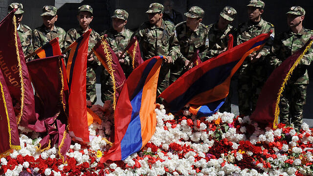File photo. A memorial in Yerevan, Armenia