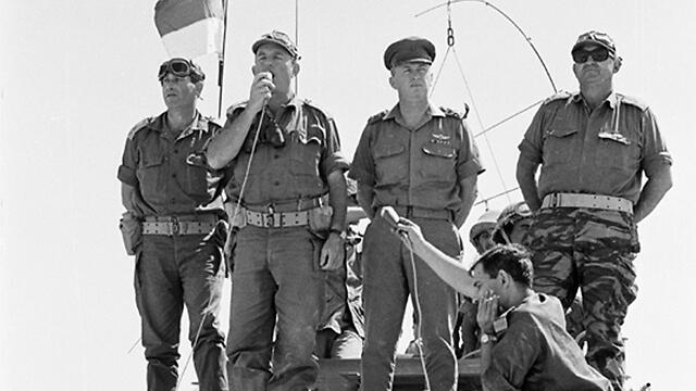 After the capture of Umm Katef in Western Sinai (Photo: IDF Archieves in the Ministry of Defense and Bamachane)