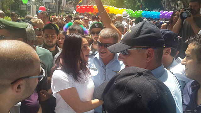 Culture Minister Miri Regev at the Pride Parade event in Gan Meir (Photo: Asaf Zagrizak) (צילום: אסף זגריזק) Culture Minister Miri Regev at the Pride Parade event in Gan Meir (Photo: Asaf Zagrizak)