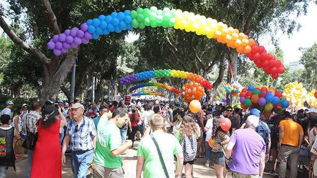 Pride Parade event at Gan Meir (Photo: Motti Kimchi) (צילום: מוטי קמחי) Pride Parade event at Gan Meir (Photo: Motti Kimchi)
