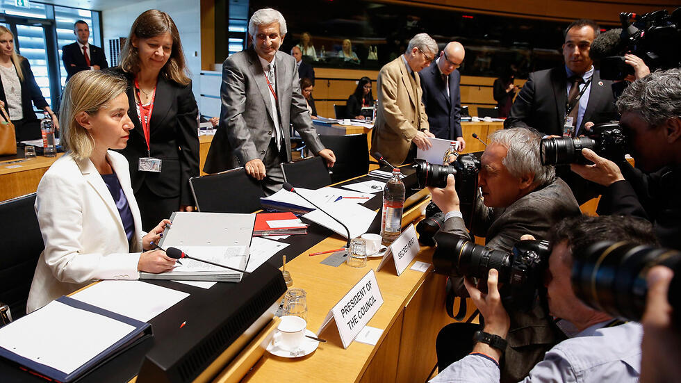 EU foreign policy chief Federica Mogherini in Luxembourg (Photo: EPA)