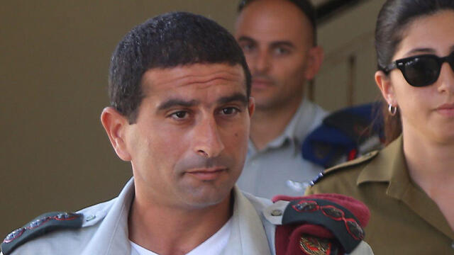 Former Yehuda Brigade commander, Col. Yariv Ben-Ezra, arriving in court (Photo: Motti Kimchi)