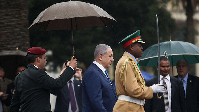 Netanyahu in Ethiopia (Photo: Reuters)