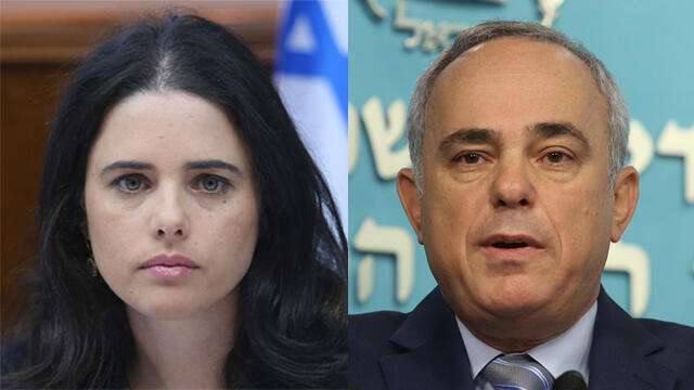 Ministers Shaked (L) and Steinitz