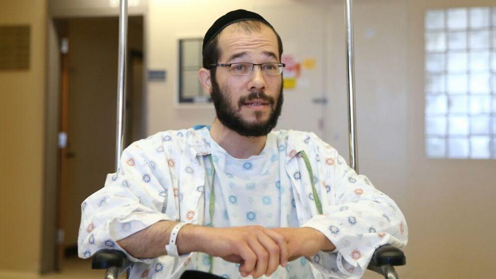 Eitan Finkel at the hospital (Photo: Ohad Zwigenberg) (צילום: אוהד צויגנברג) Eitan Finkel at the hospital (Photo: Ohad Zwigenberg)