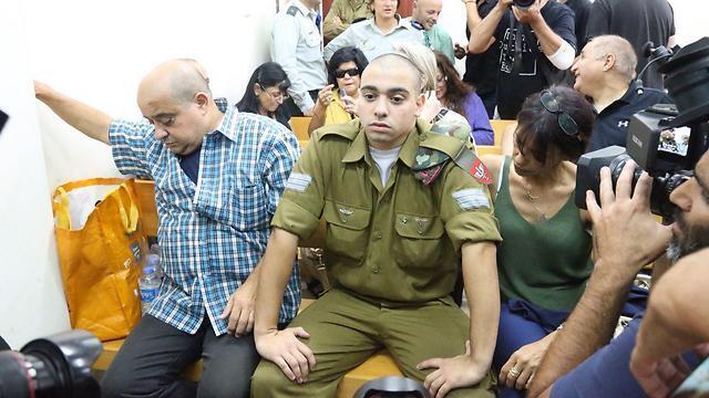 Sgt. Elor Aazaria in court (Photo: Motti Kimchi)