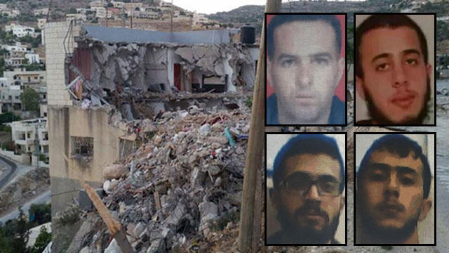 From top left, clockwise: Mohammad Amaira, Mohammed Fakih, Muaz Fakih, Sahib Fakih. Background: The house where terrorist Mohammed Fakih barricaded himself.nullnull From top left, clockwise: Mohammad Amaira, Mohammed Fakih, Muaz Fakih, Sahib Fakih. Background: The house where terrorist Mohammed Fakih barricaded himself.