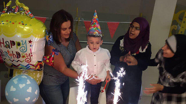 Ahmed Dawabshe celebrates his sixth birthday