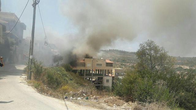 The site of the crash (Photo: United Hatzalah)