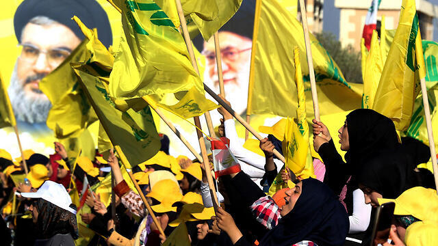 A Hezbollah rally in Lebanon (צילום: AFP) A Hezbollah rally in Lebanon