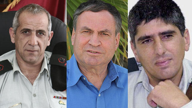 L to R: Dan Biton, Uzi Dayan, Shmuel Zakai