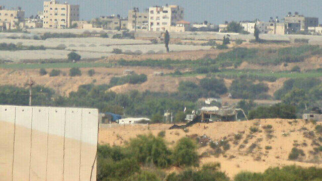 Hamas position destroyed in response to Hamas rocket fire (Photo: Roee Idan)