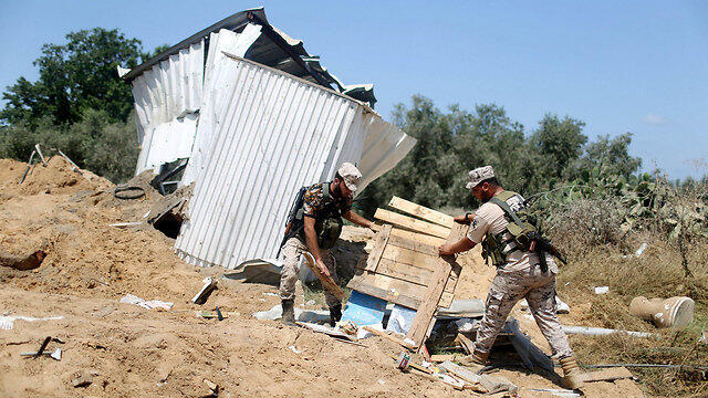 Gaza following Israeli strike (Photo: AFP) (צילום: AFP) Gaza following Israeli strike (Photo: AFP)