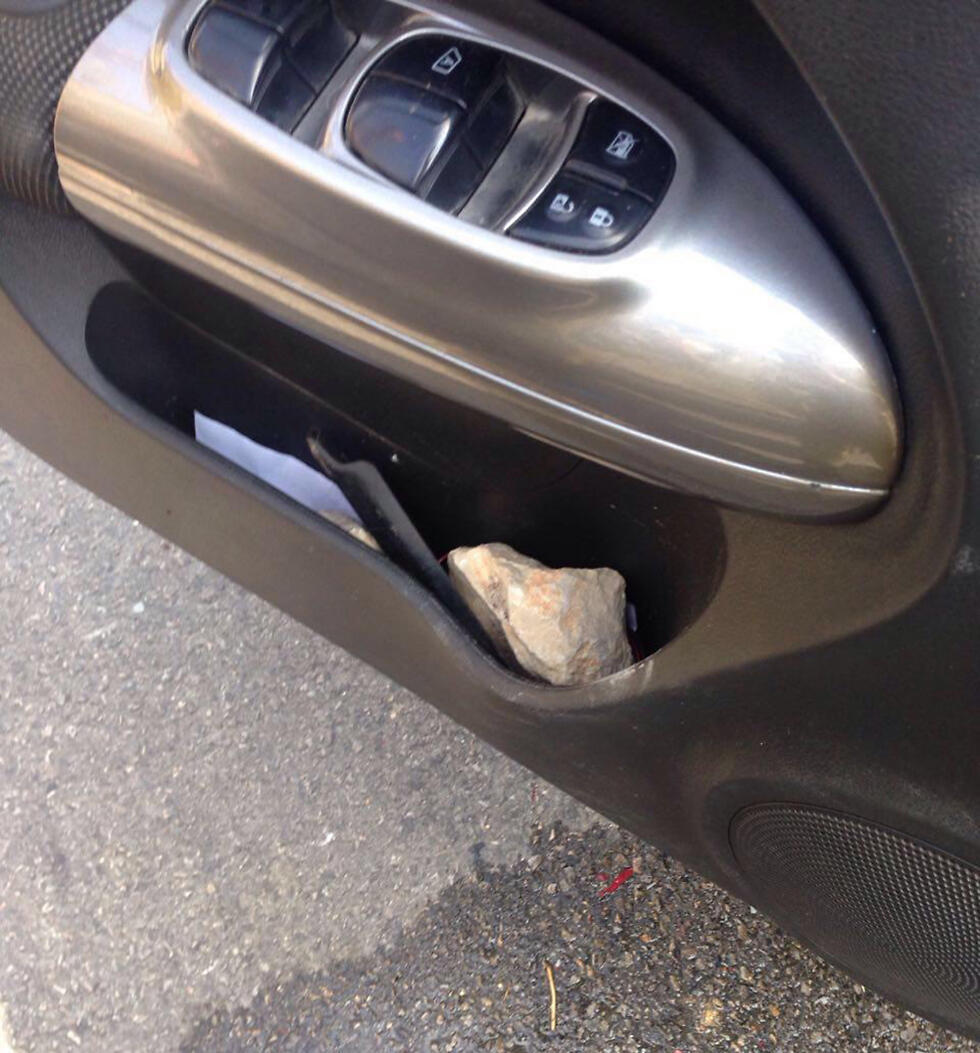 Rock thrown suring attack