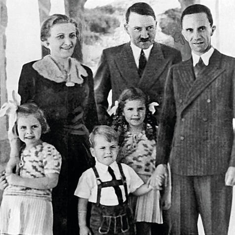 The Goebbels family with Hitlernullnull The Goebbels family with Hitler