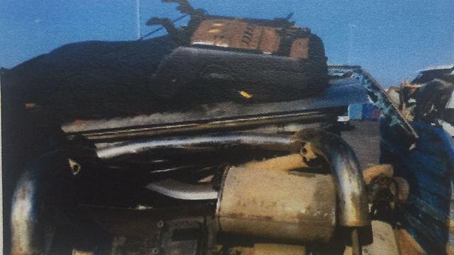 Disassembled vehicles being smuggled into the Gaza Strip (Photo: Shin Bet)