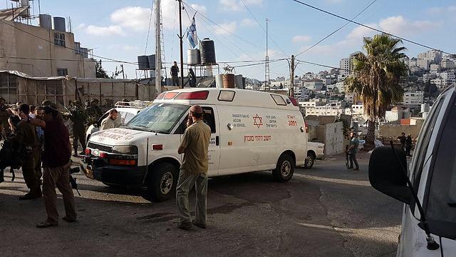 Gilbert Checkpoint in Hebron following the stabbing attempt