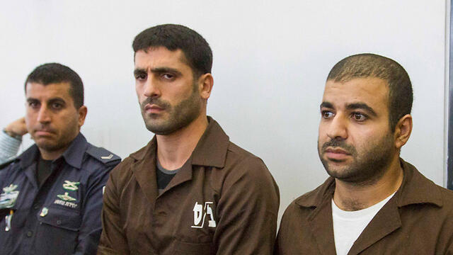 The suspects in court (Photo: Ido Erez)