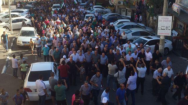 Arab-Israelis marching in Sakhninm, Friday. (Photo: Fant website)