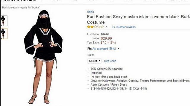 The "sexy burka" costume.nullnull The "sexy burka" costume.