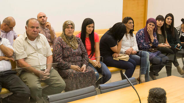 Relatives of the family in court (Photo: Ido Erez)