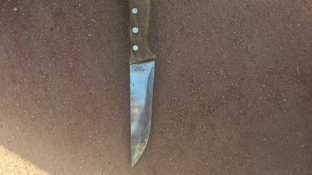 Knife used in the attack (Photo: IDF Spokesperson's Unit)
