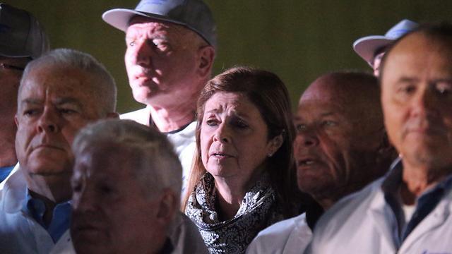 Dalia Rabin-Pelossof at the rally (צילום: מוטי קמחי) Dalia Rabin-Pelossof at the rally