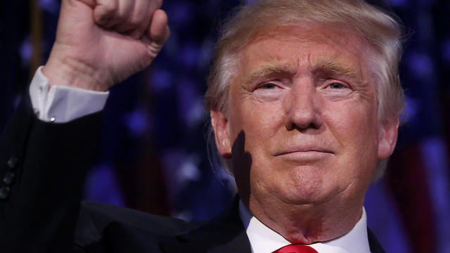 Trump on Election Day (Photo: Reuters) (צילום: רויטרס) Trump on Election Day (Photo: Reuters)