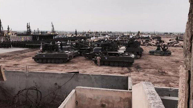 Hezbollah tracked vehicles