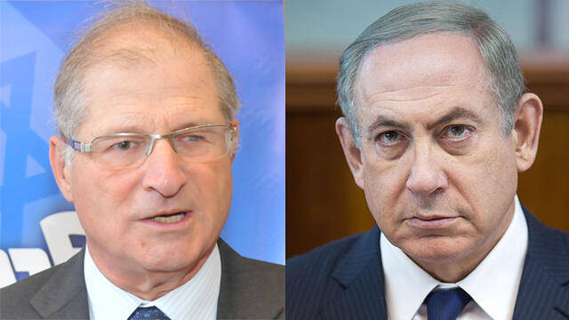 Prime Minister Benjamin Netanyahu (R) and Attorney David Shimron. Second cousins (Photos: Emil Salman, Yaron Brener)