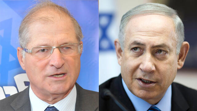 David Shimron (L) and Benjamin Netanyahu (Photo: EPA, Yaron Brenner)