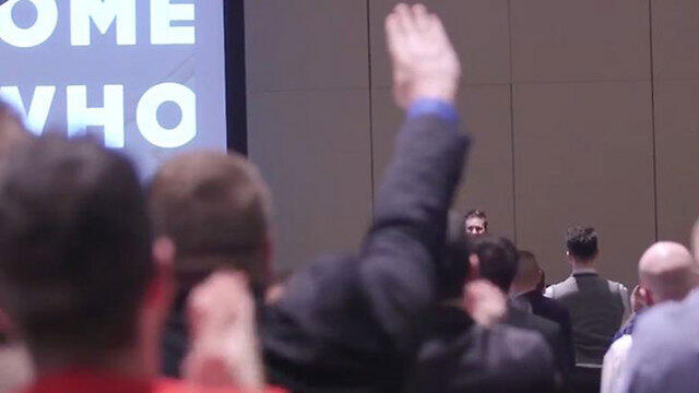 White supremacists 'hail Trump' with Nazi salute (File photo)