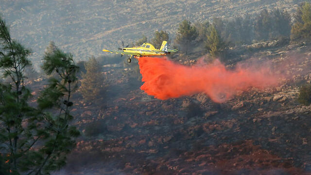 An Israeli fire plane