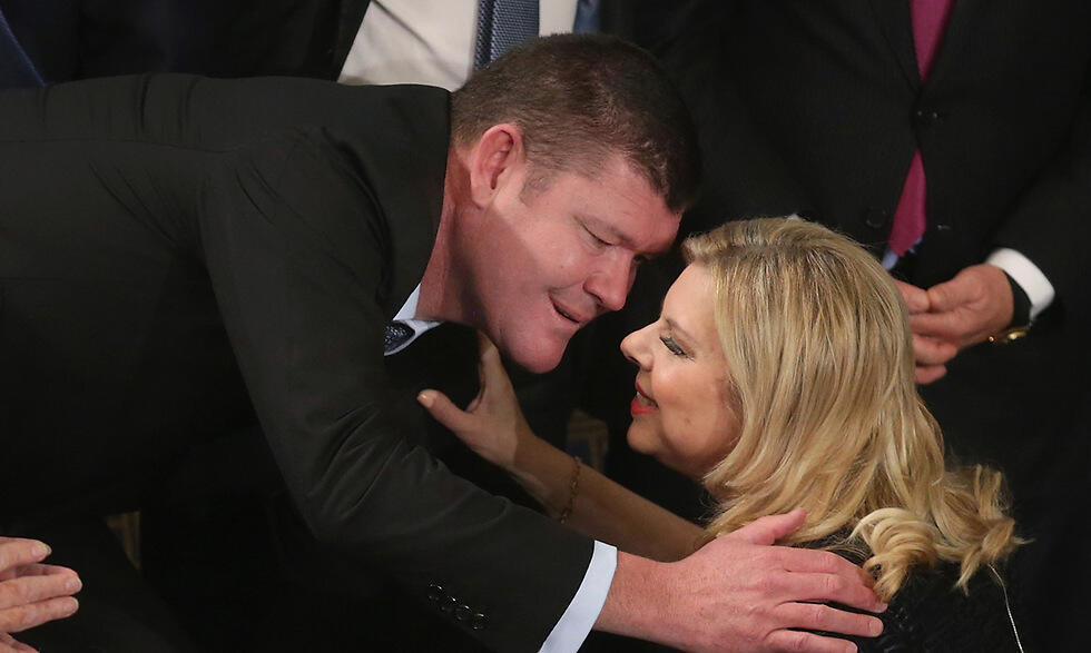 Packer (L) and Sara Netanyahu