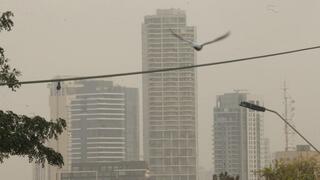 Пыльная дымка в Тель-Авиве 