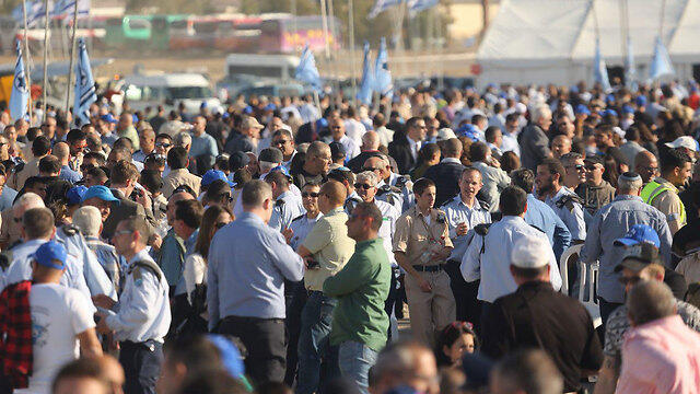 Spectators earlier in the day (Photo: Motti Kimchi)
