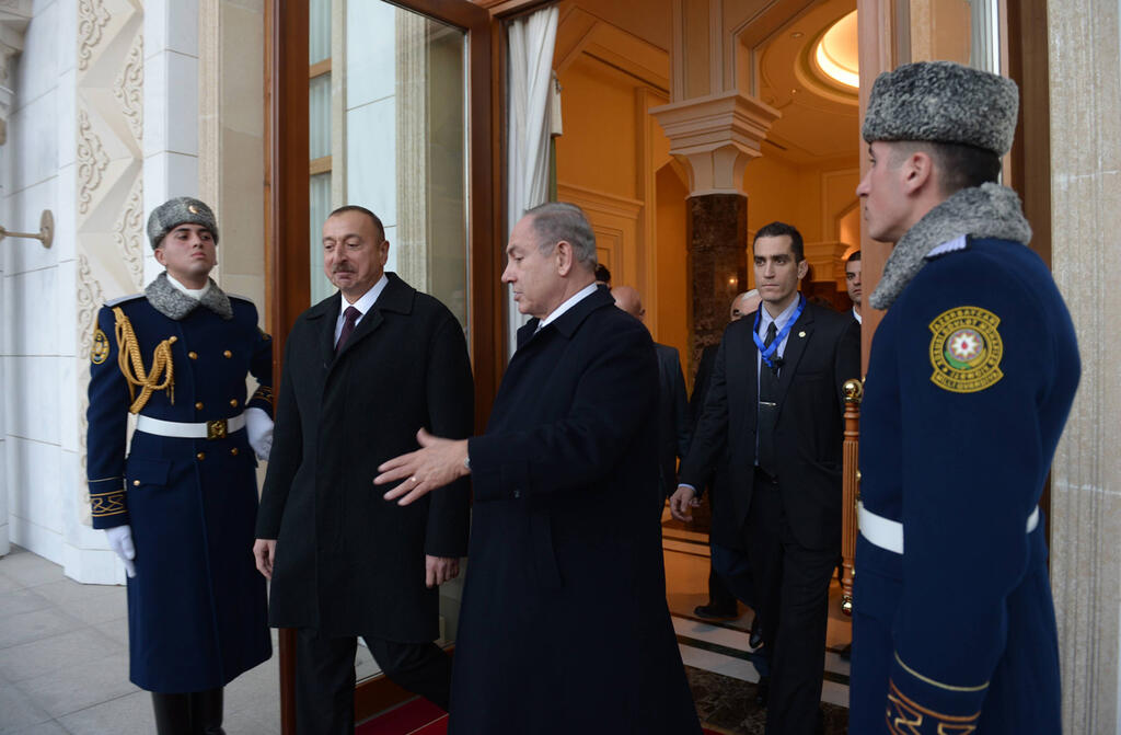 Azerbaijani President Ilham Aliyev and Prime Minister Benjamin Netanyahu, 2016 