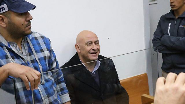 MK Basel Ghattas sits in court (Photo: Motti Kimchi)