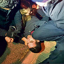 Meni Naftali's arrest (Photo: Doron Tsabari)nullnull Meni Naftali's arrest (Photo: Doron Tsabari)