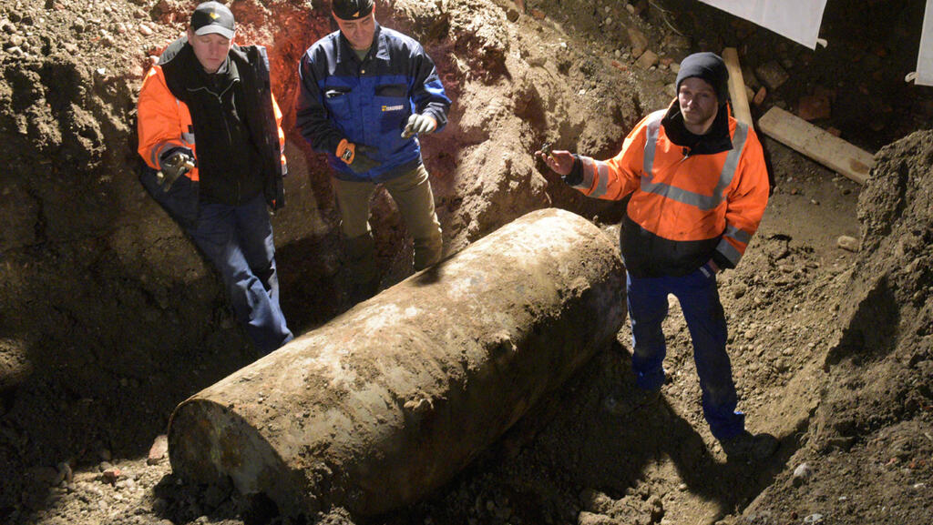 An old bomb discovered in Augsburg in 2016