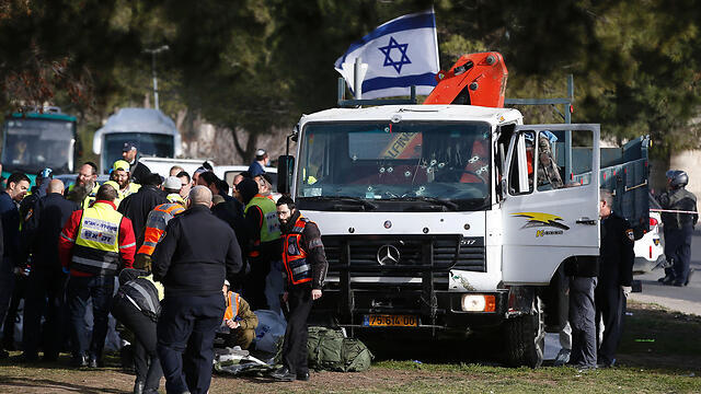 The truck used in the attack (Photo: AFP)