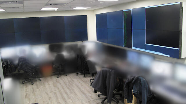 Operations room in the Shin Bet